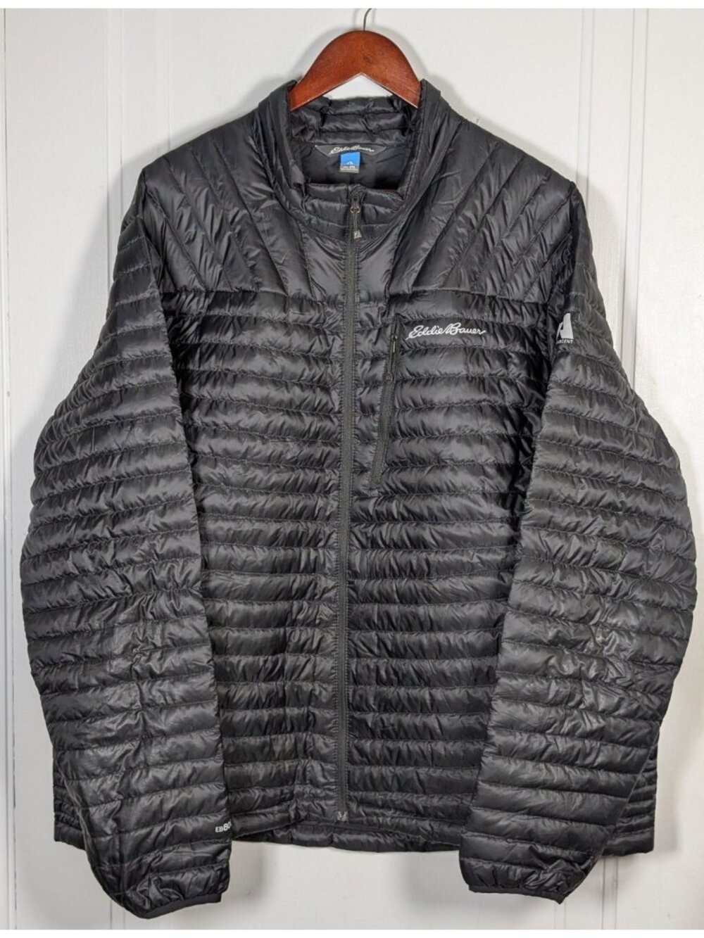 Eddie Bauer First Ascent EB800 Mens Size 2XL XXL Down Fill Puffer Jacket Black